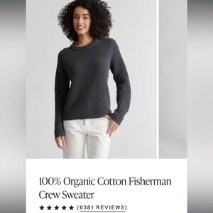 Gray Quince crewneck sweater